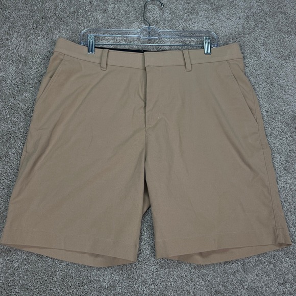 Nike Golf Shorts Men's 36 Beige Dri-FIT Performance Lightweight‎ Casual Athletic